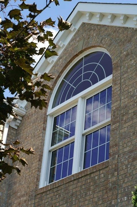 Double hung windows with circle top